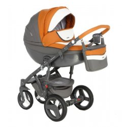 D101 - Детская коляска Adamex Monte Carbon Eko кожа 100% 2 в 1